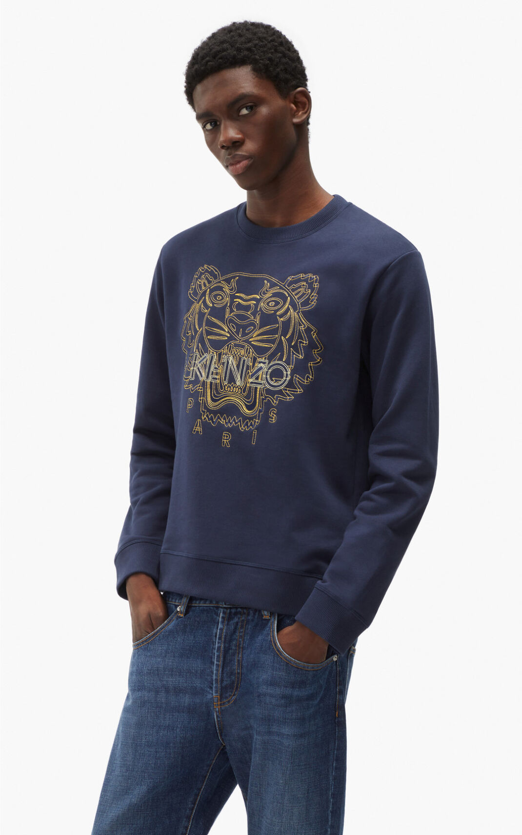 Kenzo Tiger Sweatshirt Herr | 36057-VJFY